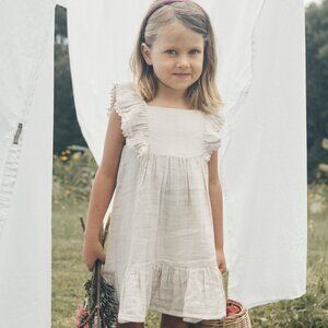 NWT Jamie Kay Organic Cotton Muslin Ruby Dress - Egret